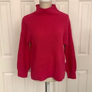 cupcakes & cashmere Shaker Knit Mock Neck Sweater